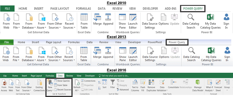 excel add-on power query for mac